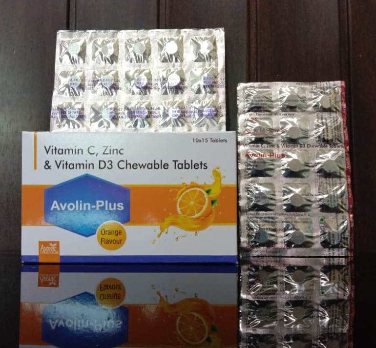 Vitamin C, Zinc & Vitamin D3 Chewable Tablets
